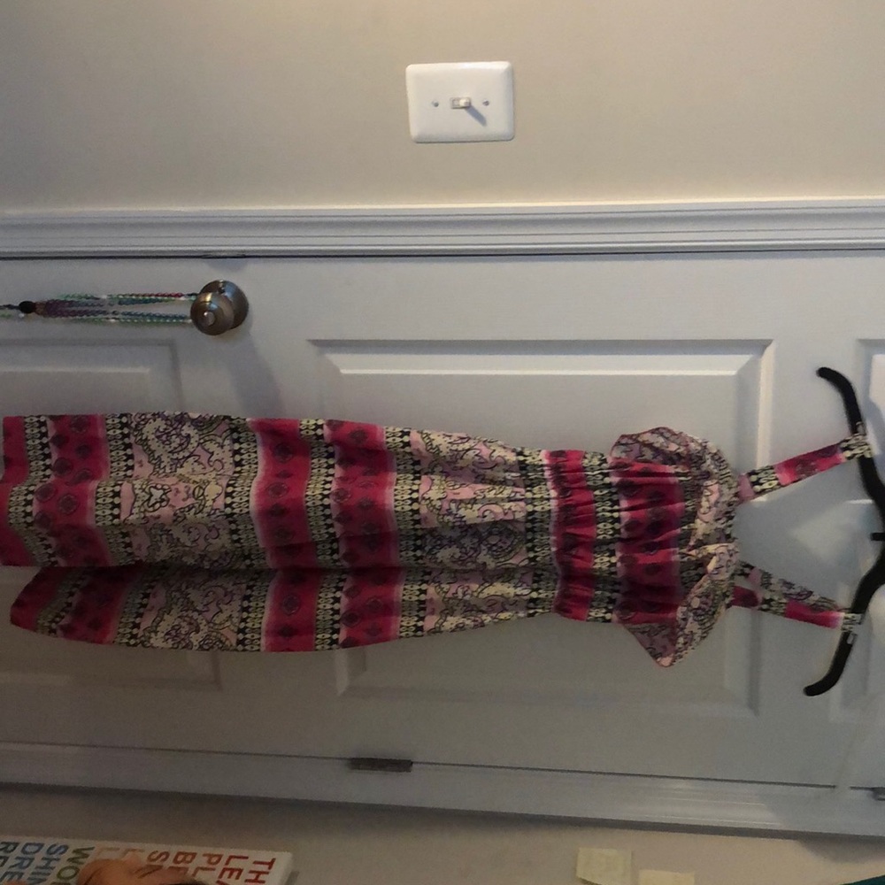 Cross back over summer dress